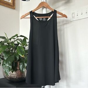 Zyia Active Black Tank Top Sz XXXL Double Racerback Sleeveless Layered Mesh